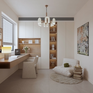 现代 书房 单张