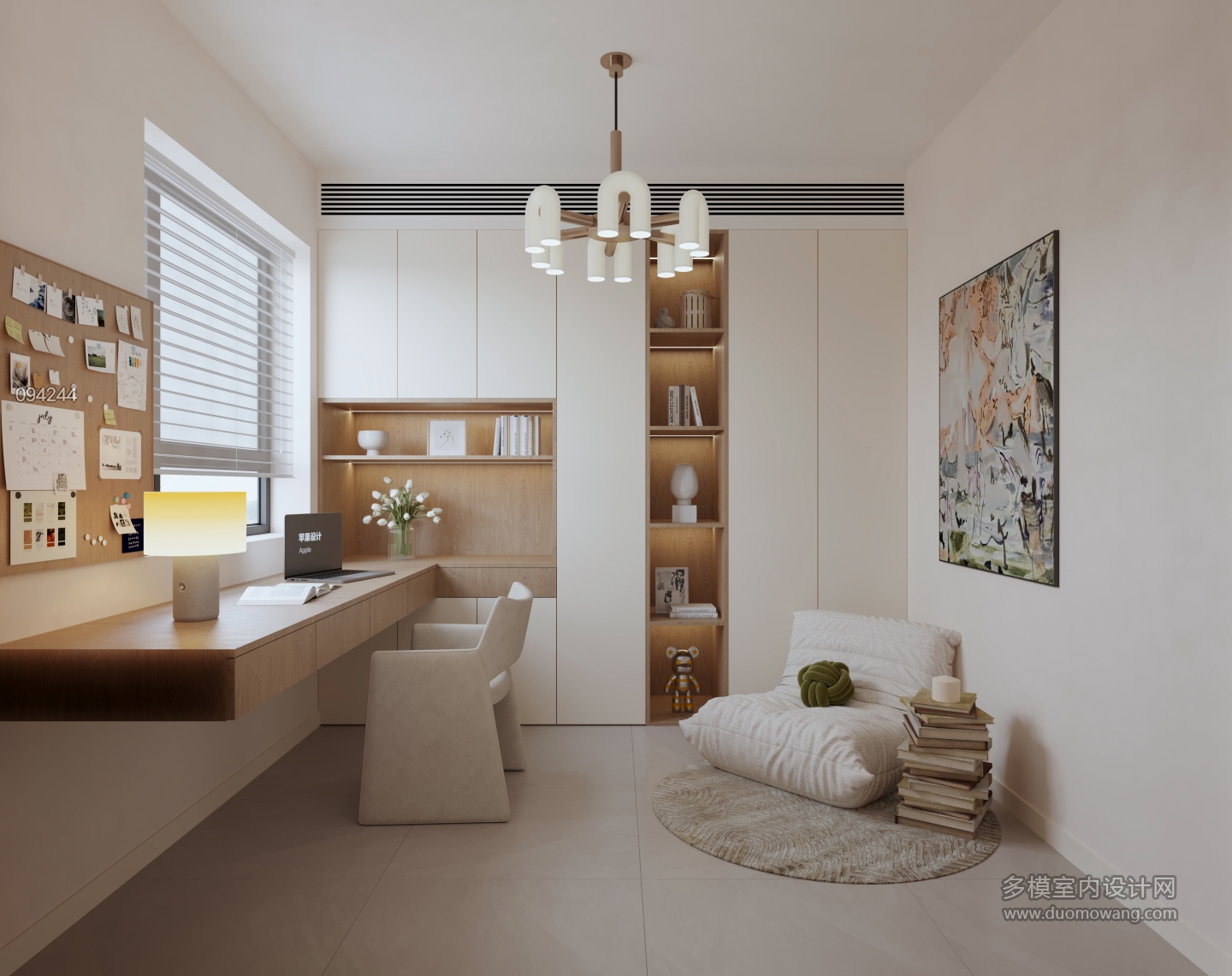 现代 书房 单张