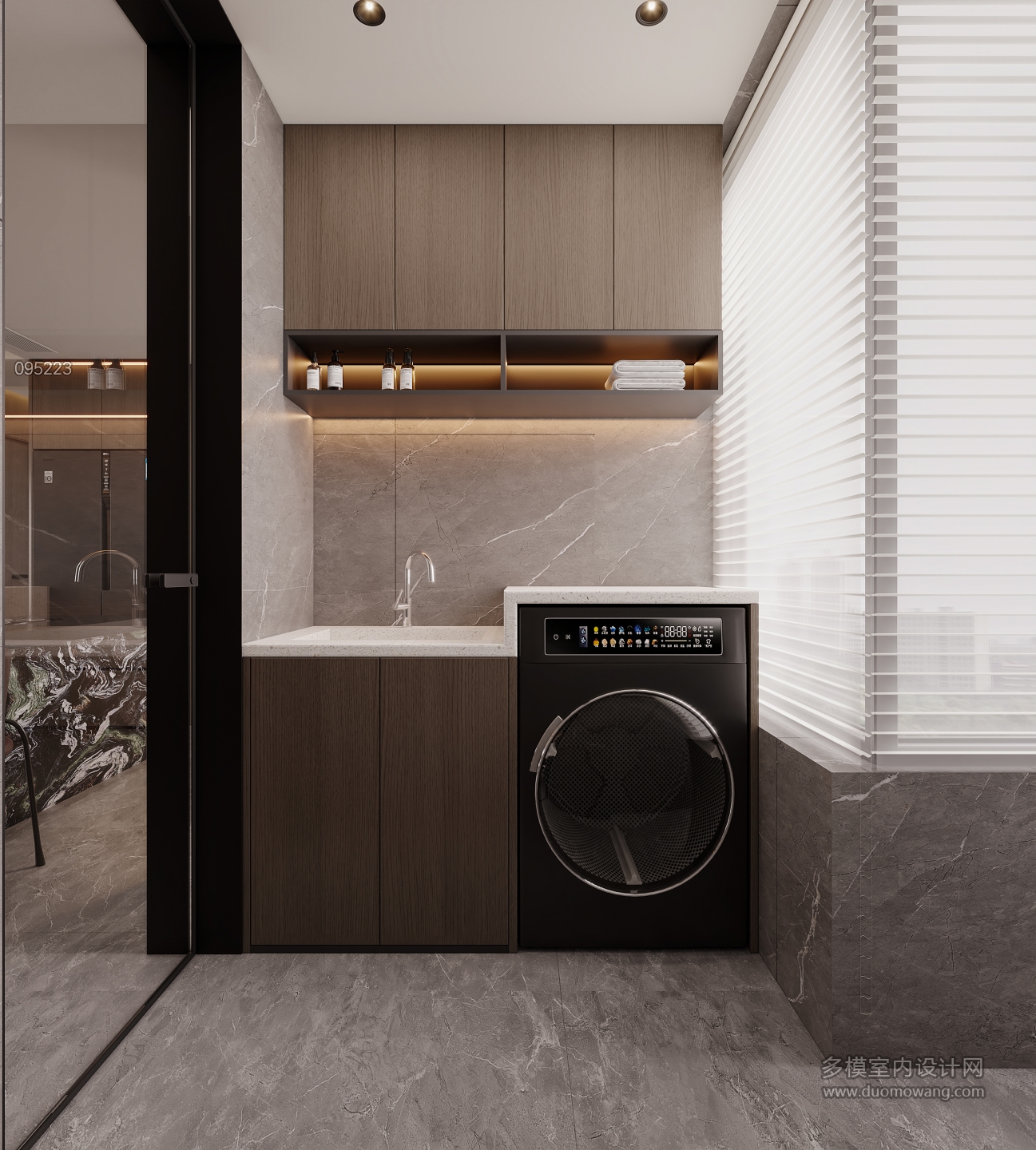 现代意式晾晒房特写