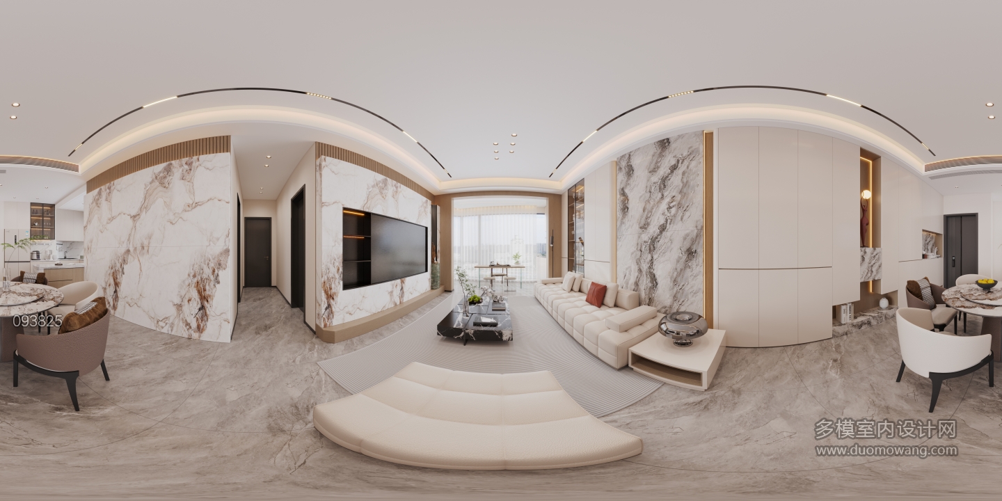 现代客餐厅全景