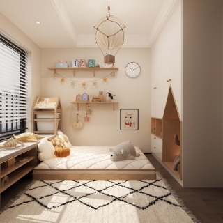 现代家装儿童房静态 (1)