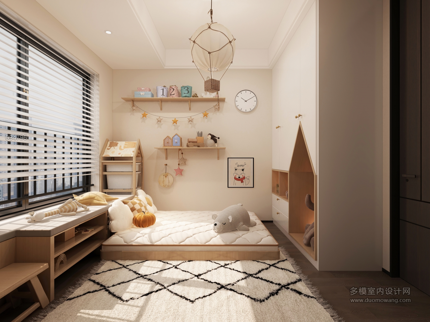 现代家装儿童房静态 (1)