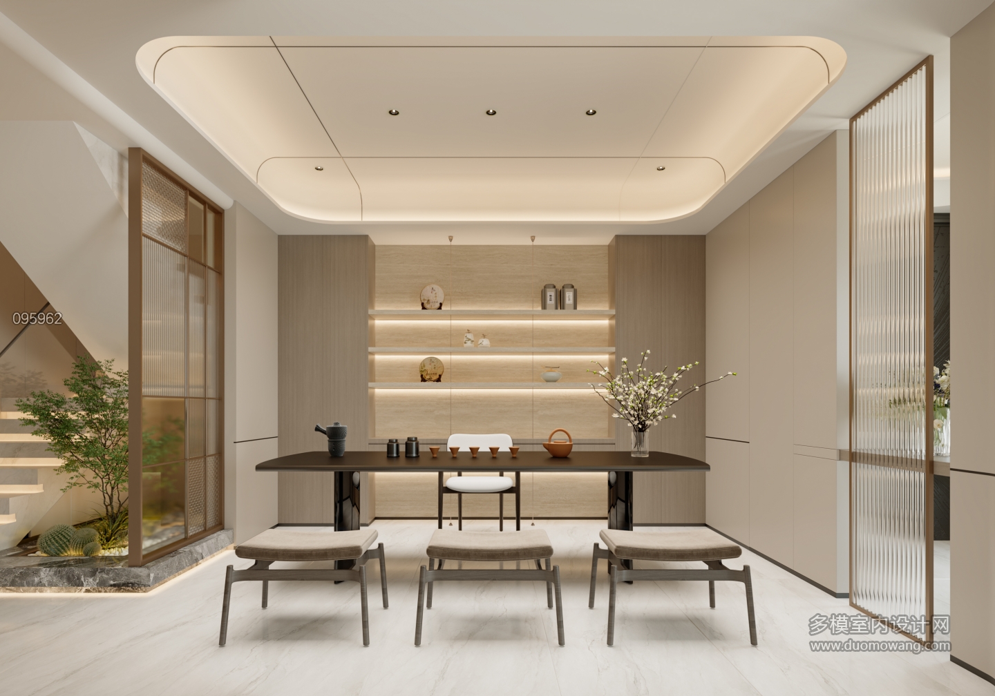 现代轻奢茶室单张