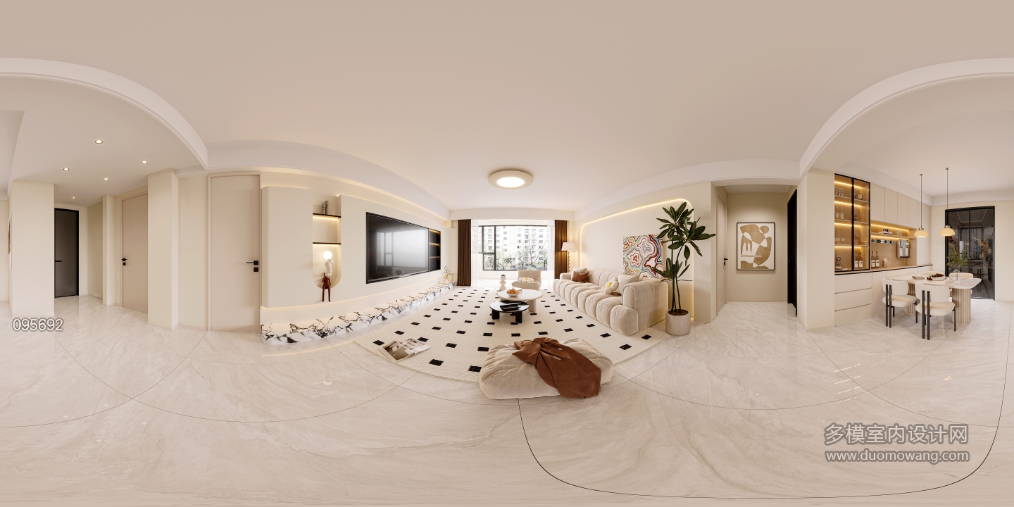 现代奶油客餐厅360