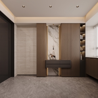 现代意式门厅特写