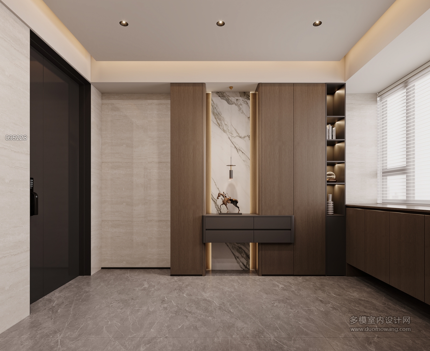 现代意式门厅特写