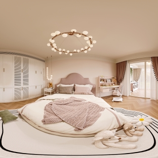 法式自然儿童房360