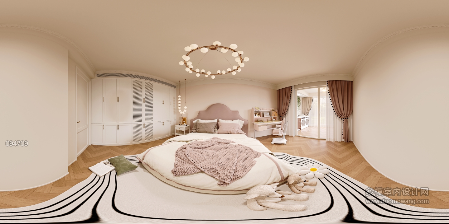 法式自然儿童房360