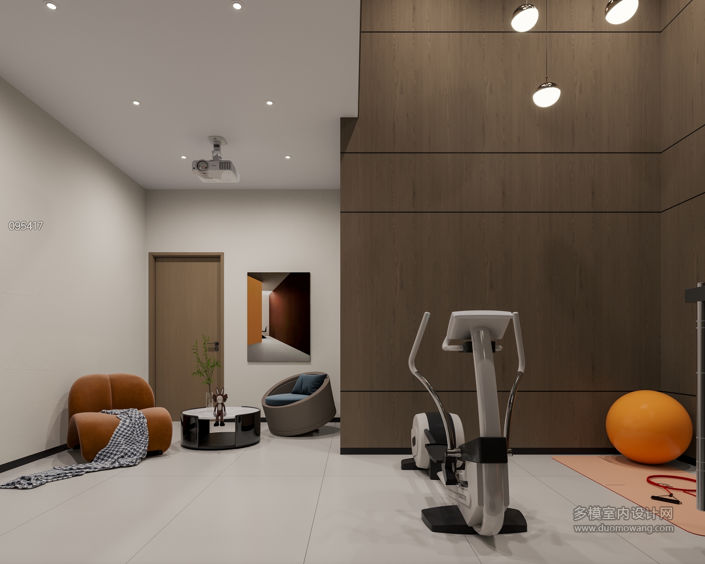 现代负二影音室静态