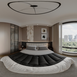 意式家装修改2楼主卧全景_2