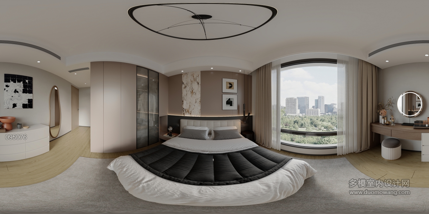 意式家装修改2楼主卧全景_2