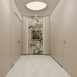 现代轻奢楼梯玄关单张