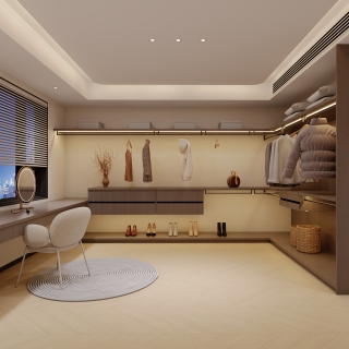 奶油风 衣帽间静态