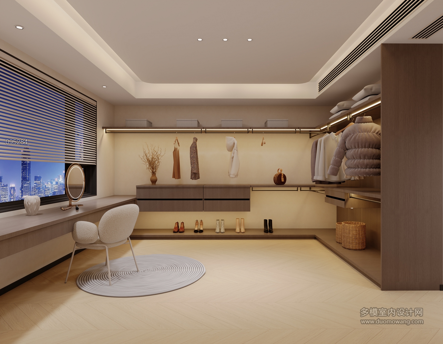 奶油风 衣帽间静态