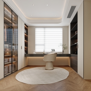 意式衣帽间特写