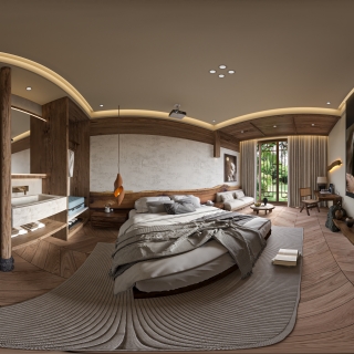 诧寂酒店客房全景