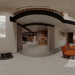 负二楼客厅全景