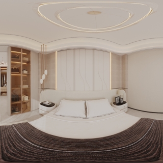 现代2楼主卧室全景