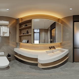 意式轻奢二层_二层男孩房卫生间