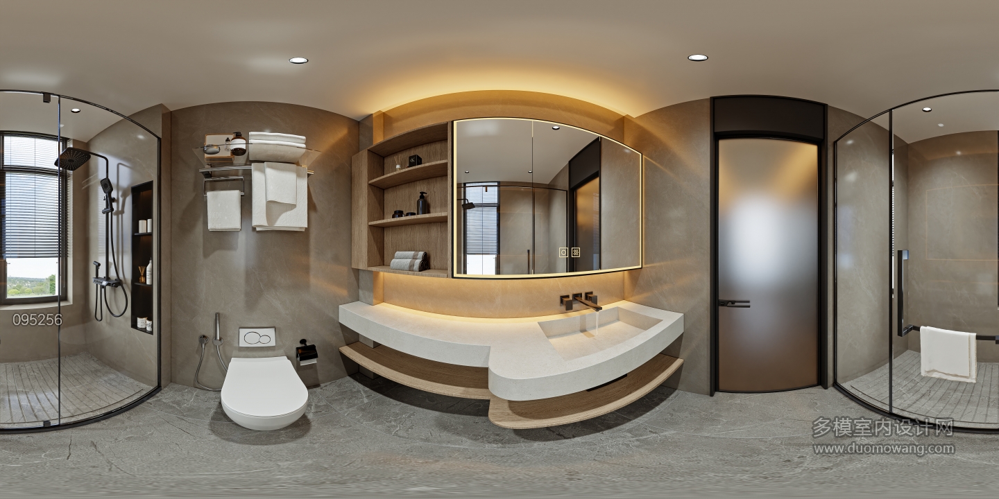 意式轻奢二层_二层男孩房卫生间