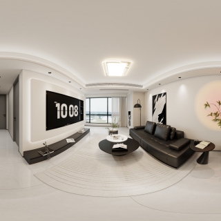 现代客餐厅全景