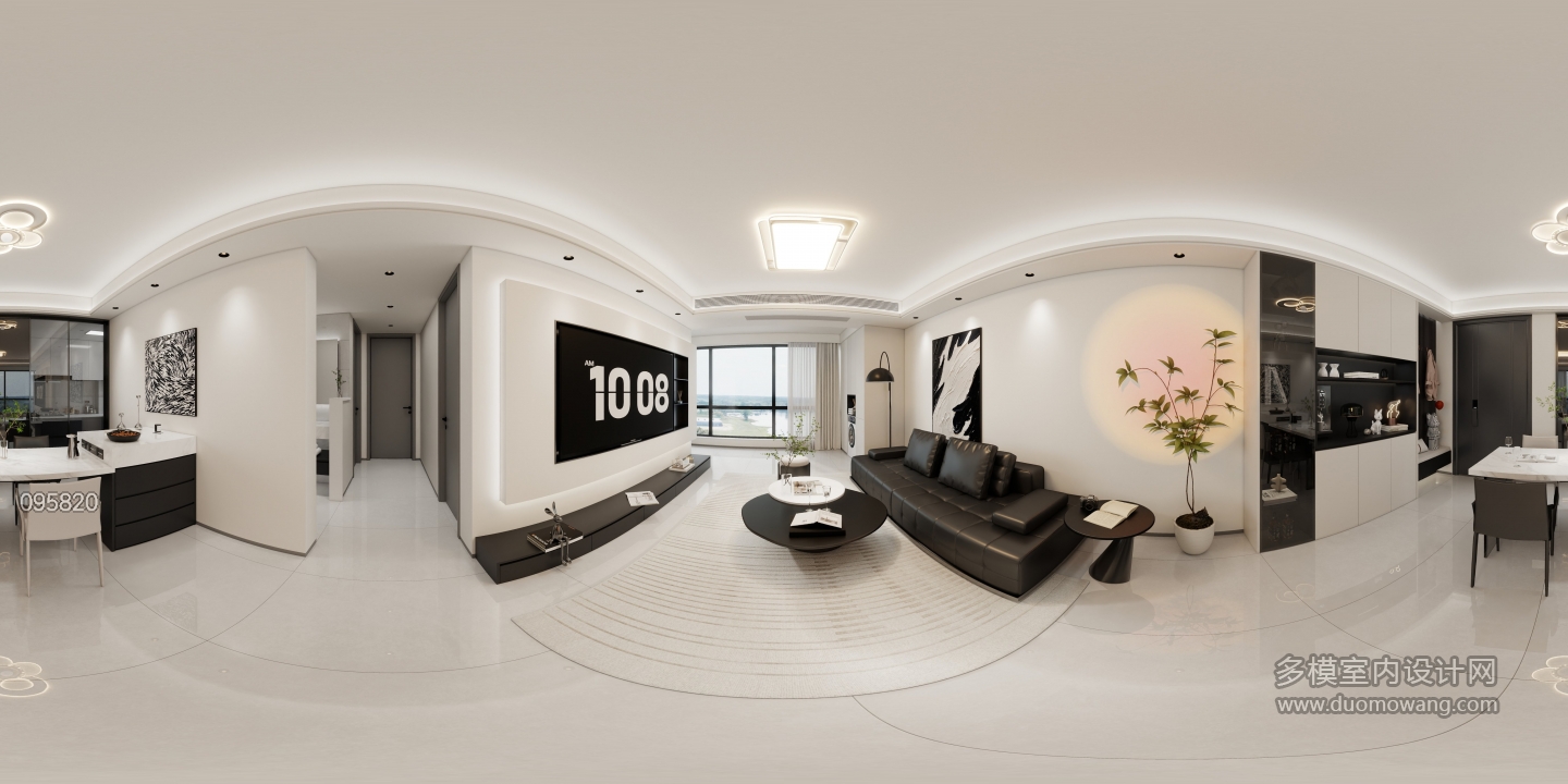 现代客餐厅全景