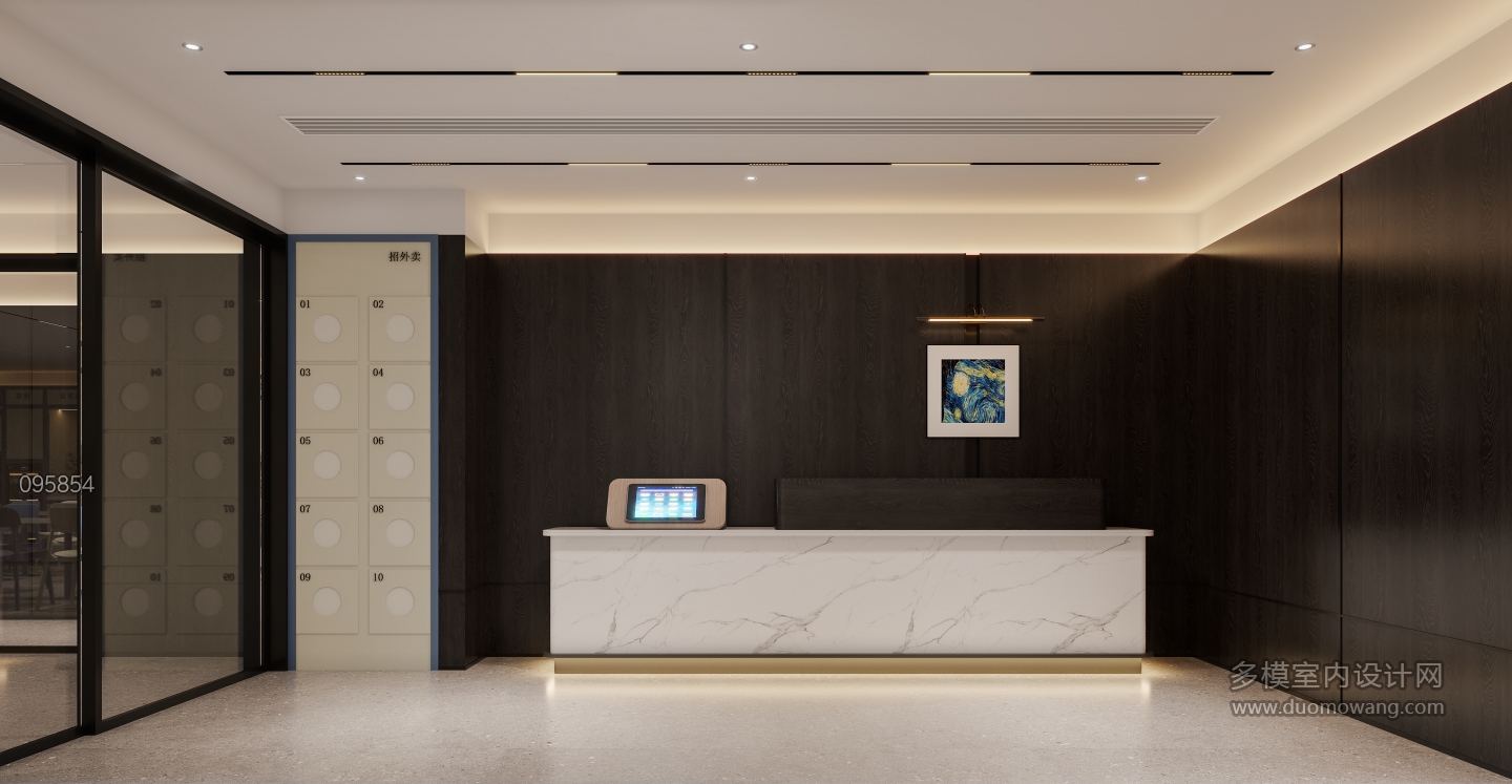 现代 入住 前厅