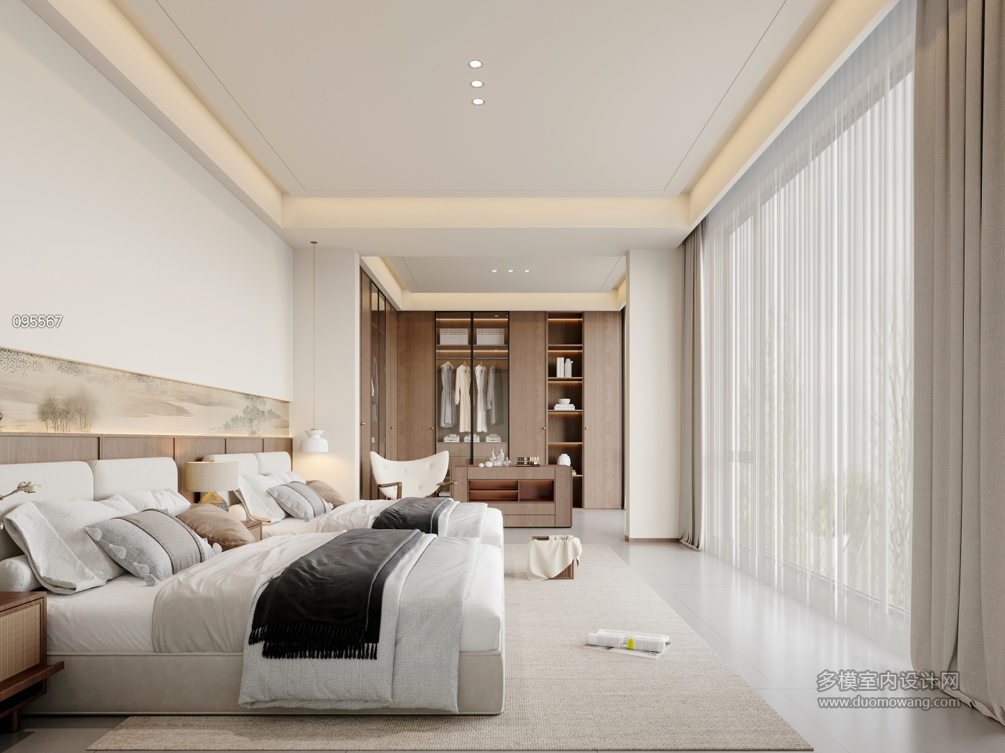 宋式美学二层卧室