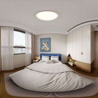 意式家装修改2楼次卧全景_