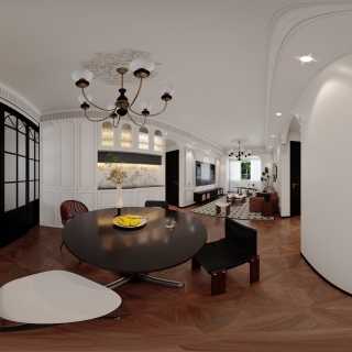 法式风格-客餐厅