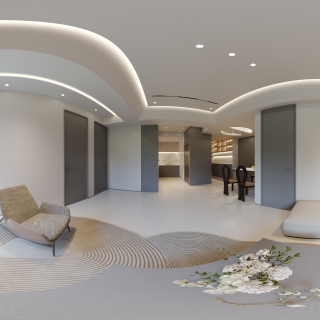 现代客餐厅全景