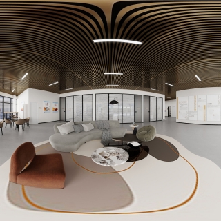 现代办公室接待区