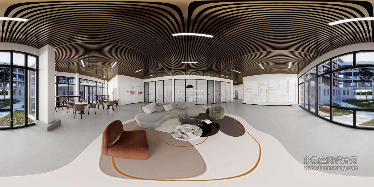 现代办公室接待区