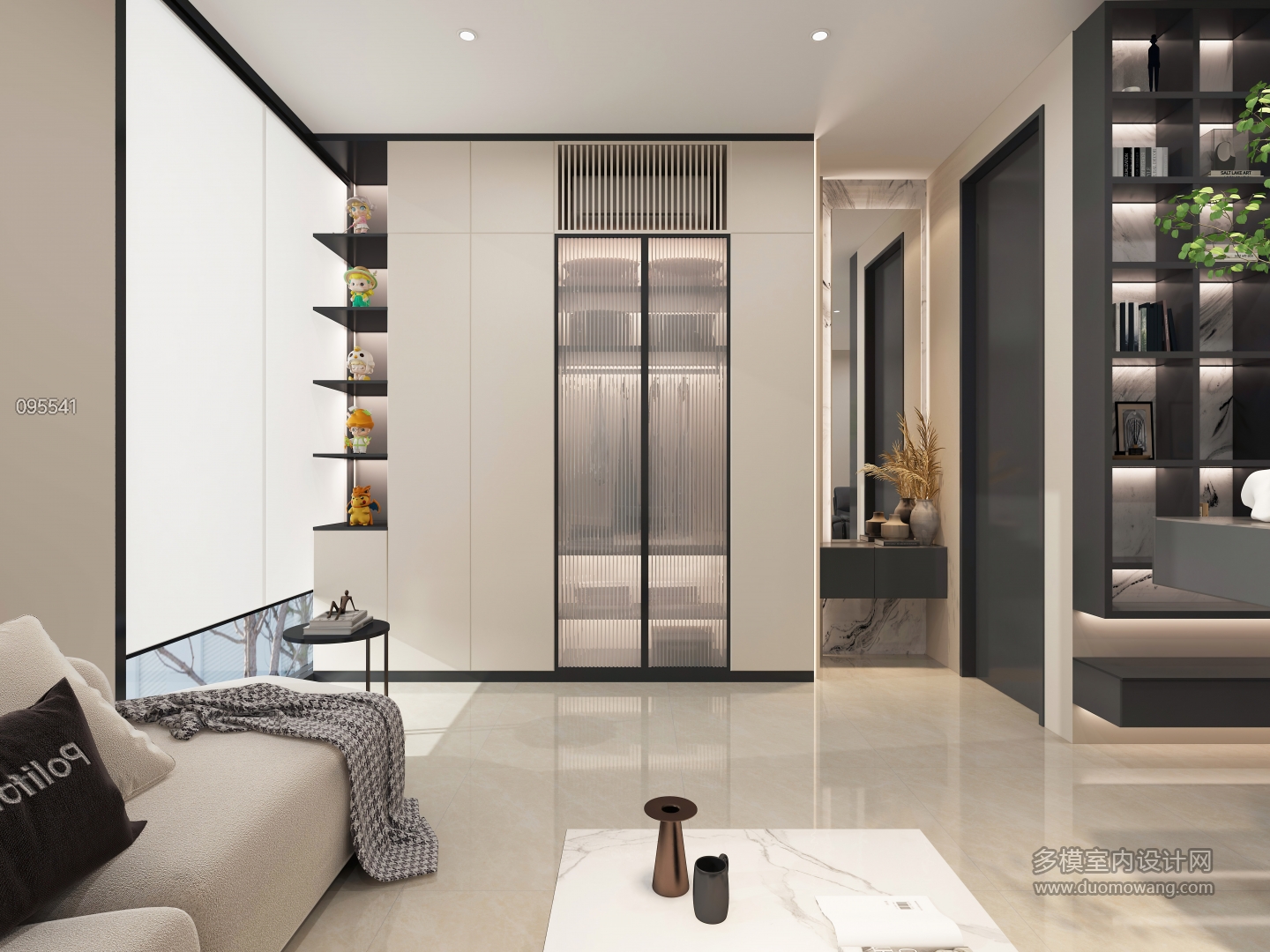 现代家装2F衣柜_