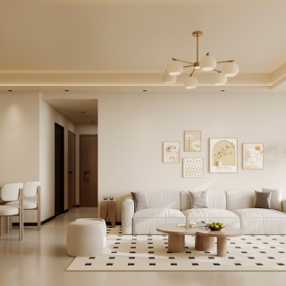 现代奶油风特写1