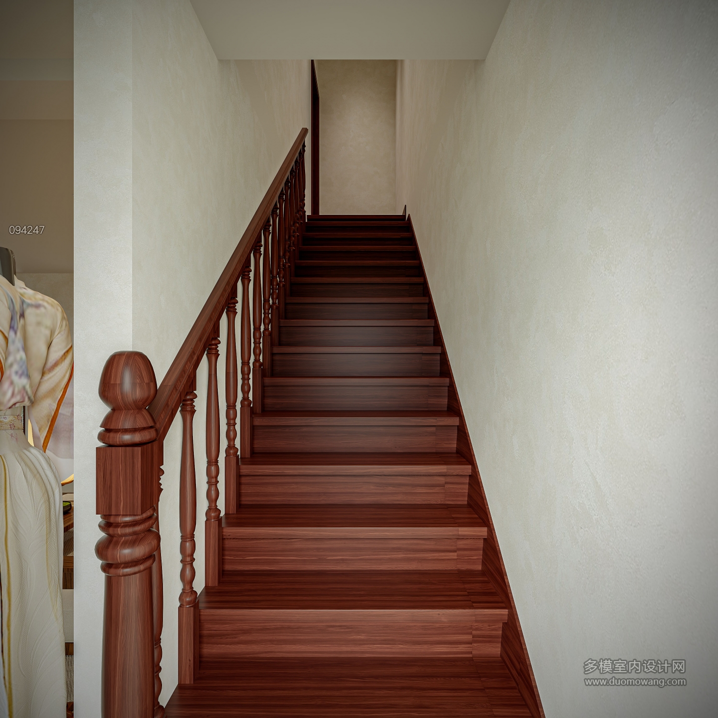 宋式服装店楼梯静态