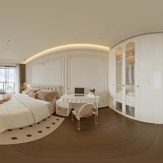 意式轻奢二层_二层女孩房