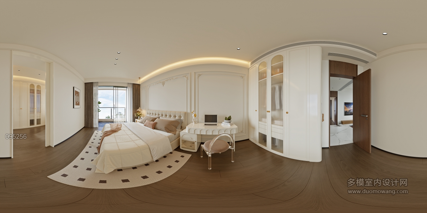 意式轻奢二层_二层女孩房