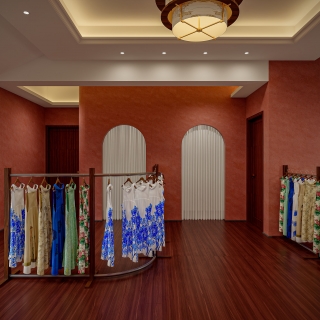 宋式服装店二层大厅静态二