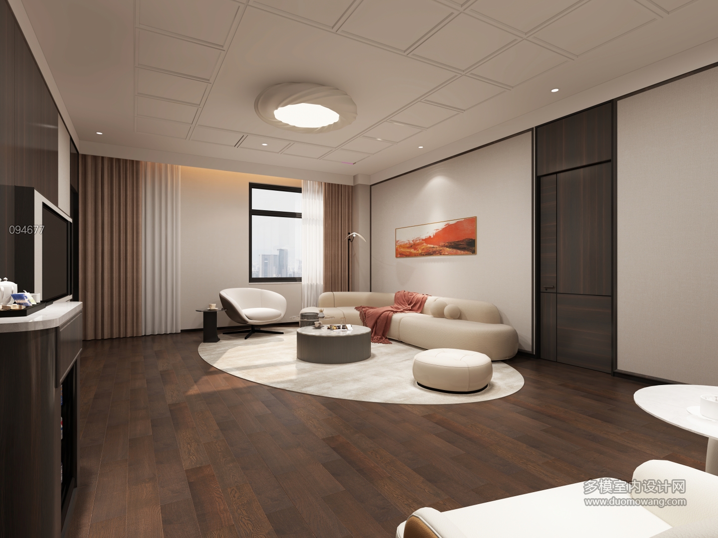 现代酒店套房客厅2