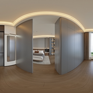 意式轻奢二层_二层男孩房衣帽间