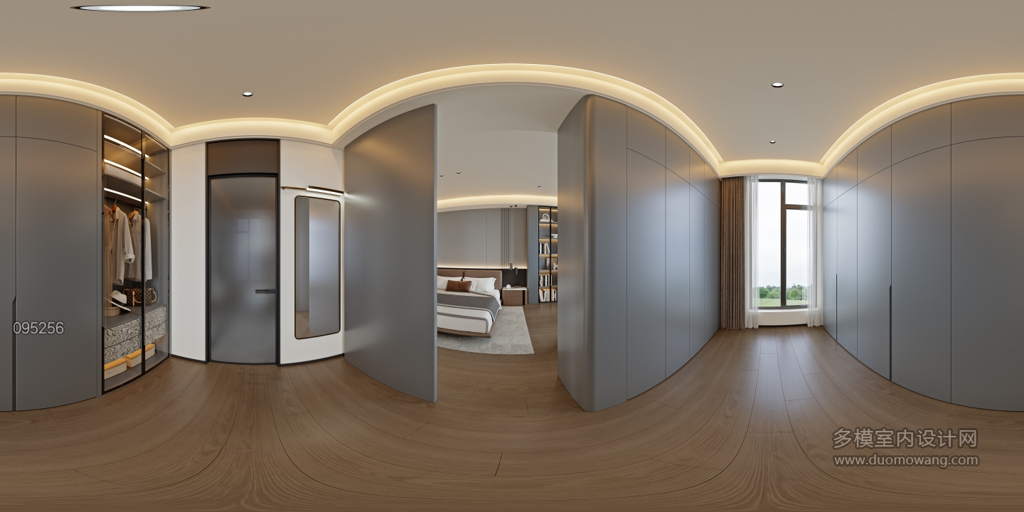 意式轻奢二层_二层男孩房衣帽间