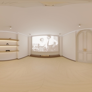 奶油风 -2影音室全景