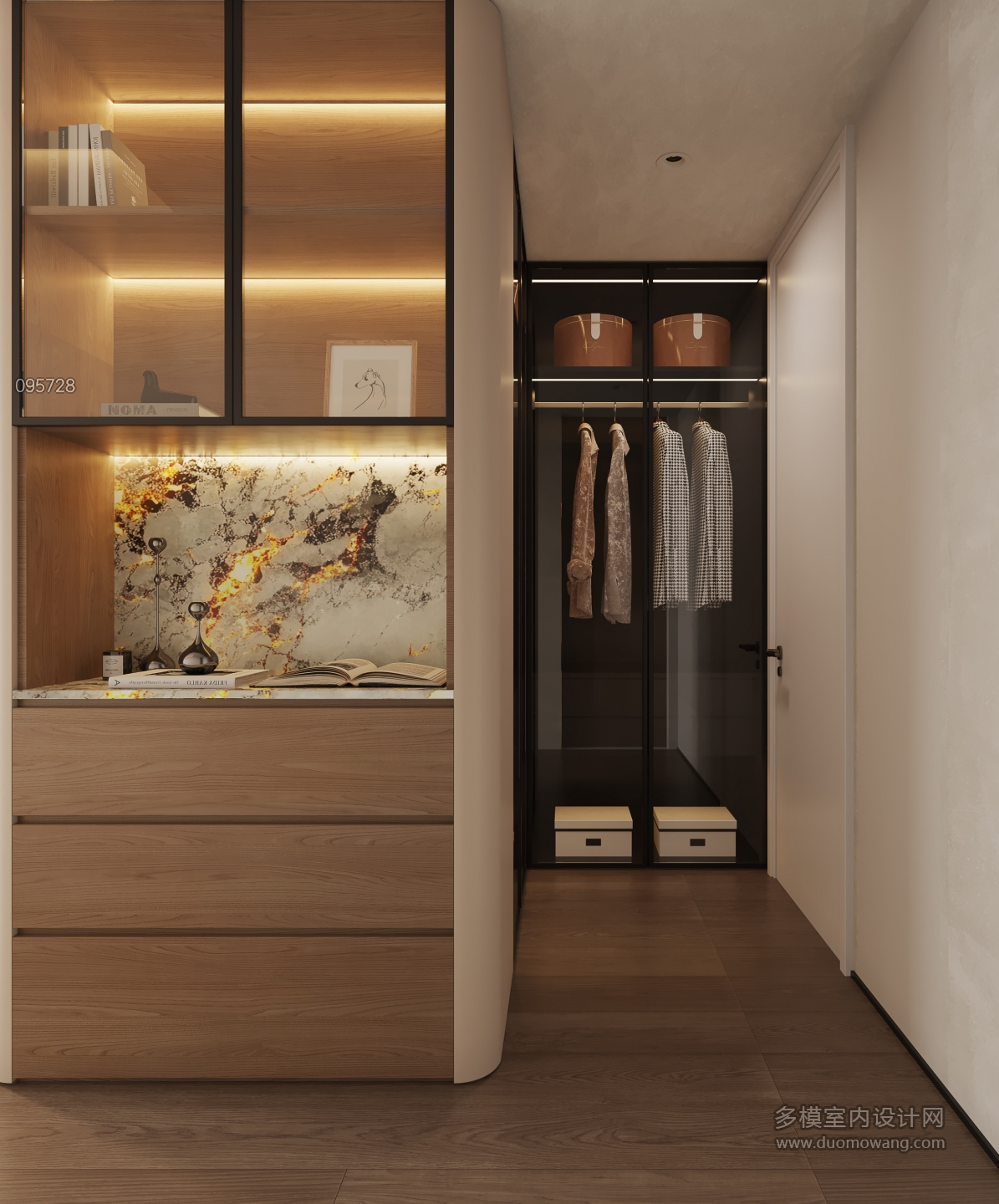 意式轻奢_衣帽间静态