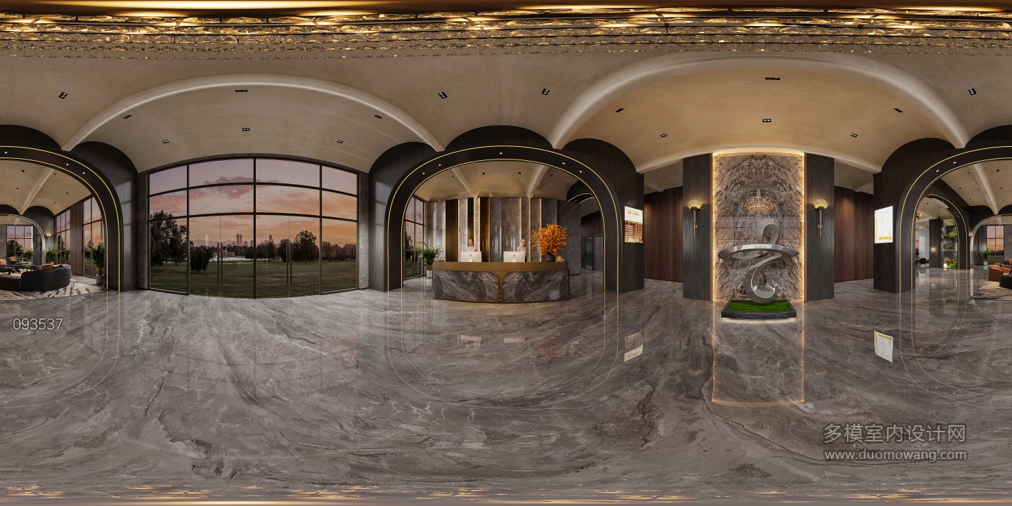 现代酒店大厅360