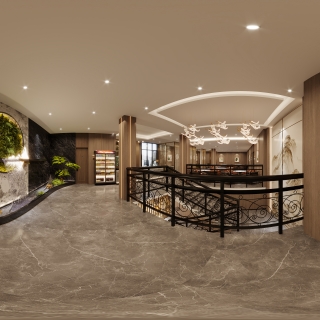 现代茶楼二楼全景2