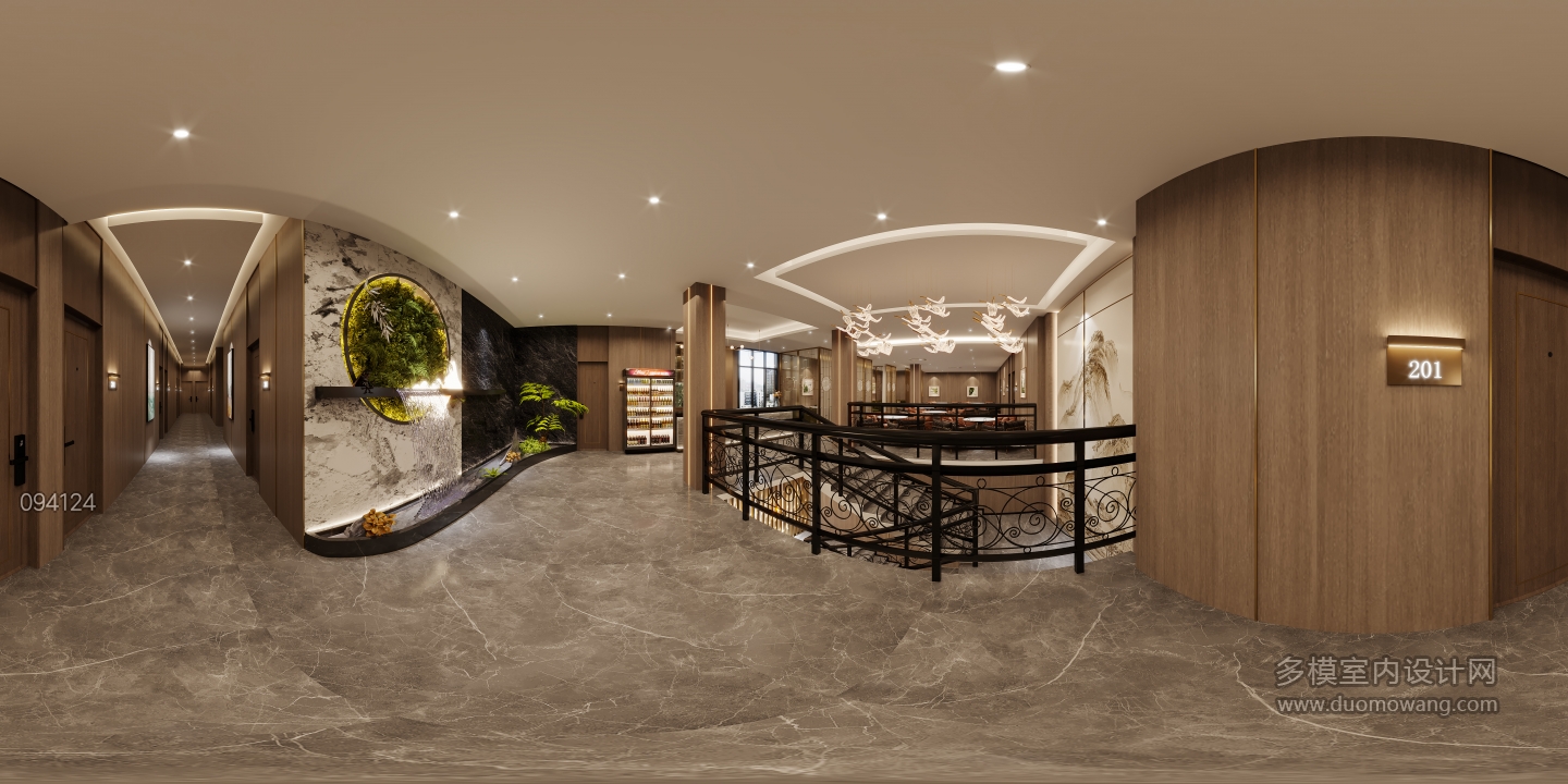 现代茶楼二楼全景2