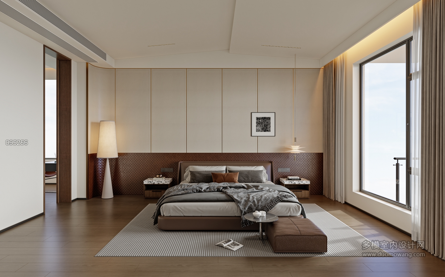 意式轻奢三层_三层主卧室001