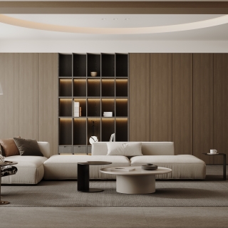 现代沙发背景墙