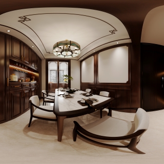 东晨花苑周先生_全景 餐厅